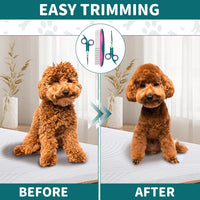 Professional Dog and Cat Grooming Scissors, Pet Grooming Shears - Green 3 in 1 - image 4