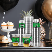 Gatherfun 100 Pcs 16oz Football Plastic Cups - Green - image 3