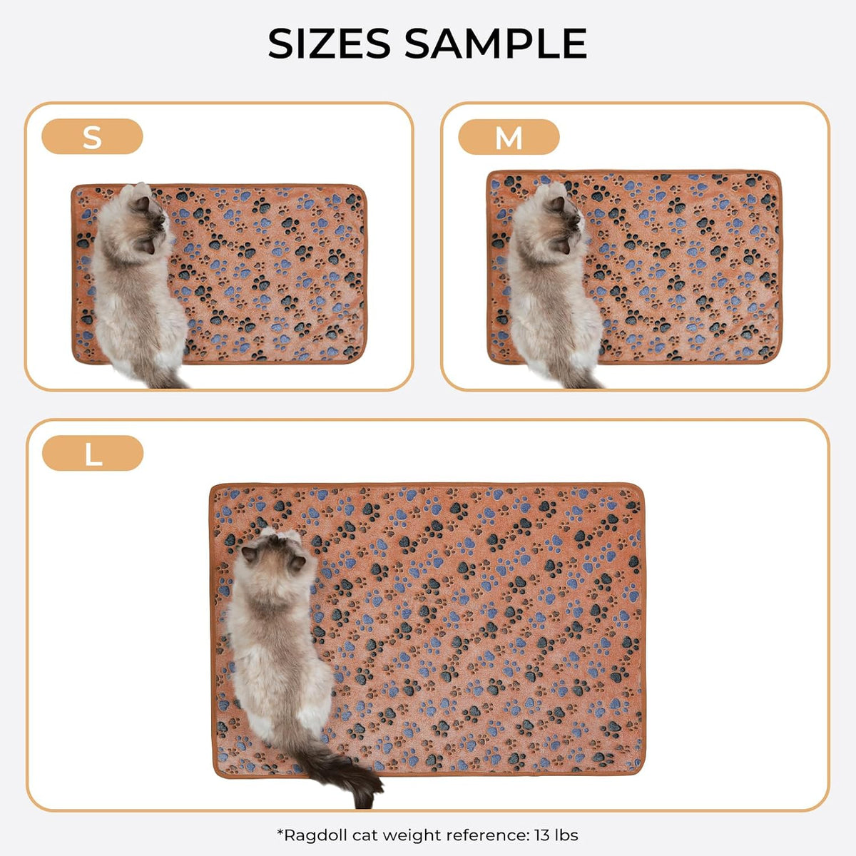 Luciphia Dog Blanket 3 Pack - 30x20 inch (Pack of 3) / Brown Paw - image 3
