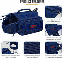 OneTigris Dog Backpack for Medium & Large Dogs - Blue / Large - image 3