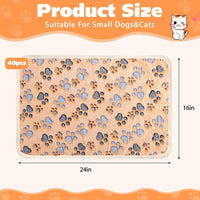 Chumia 40 Pcs Dog Blankets, Pink, Purple - 24 x 16 inches / Pink, White, Brown, Purple / 40 - image 2