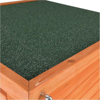 TRIXIE natura XS Small Animal House - Outdoor/Indoor Rabbit Hideout with Hinged Roof & Raised Floor - Solid Wood House with Entry Ramp, Weather-Resistant Home for Bunnies & Guinea Pigs - Brown