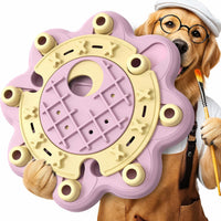 KADTC L Size 3 Levels, Dog Puzzle Toy - Pink / Bloom