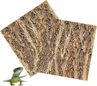 2PCS Cork Terrarium Background - 2Pcs-11.8” x 11.8”