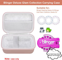 Elonbo pink carrying case for Blinger Diamond Starter Set with double zipper - view 7