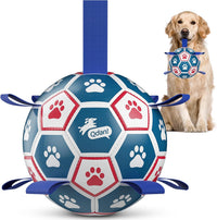 QDAN Dog Balls, Herding Balls for Dogs - Red-Blue / Large Size 3 (8 Inch)
