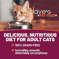 Dave's Pet Food Grain Free Wet Cat Food Gravy (Tuna & Chicken Dinner in Gravy), Naturally Healthy Canned, Added Vitamins, 5.5 oz Cans (24 Pack)