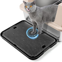 Cat Litter Box Step, Large Cat Litter Ramp with Filter Function - Black Large