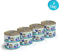 Weruva B.F.F. Play - Best Feline Friend Paté Lovers, Aw Yeah!, Beef & Tuna Tic TOC with Beef & Tuna, 5.5oz Can (Pack of 8)