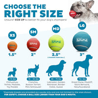 Outward Hound Squeaker Ballz Tennis Ball Dog Toy, 2.5", 4‑Pack - Multi Squeaker Balls / X-Small / 8-Pack - image 4