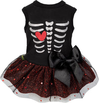 Fitwarm Halloween Skeleton Dog Dress - Large / skeleton