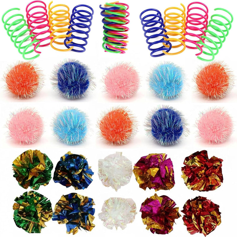 LASOCUHOO Cat Toys, Cat Sparkle Balls