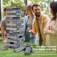ApudArmis 60 Pcs Tumble Tower - Gray / L-Stack to 5 FT - image 2