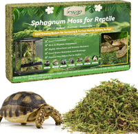 14OZ Natural Sphagnum Moss for Reptile Terrarium Substrate Bedding – Daily Care for Reptiles And Amphibians - 3.5 OZ