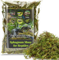 Sukh Sphagnum Moss for Reptiles, Green Terrarium Moss Substrate - 30 Ounces / Green