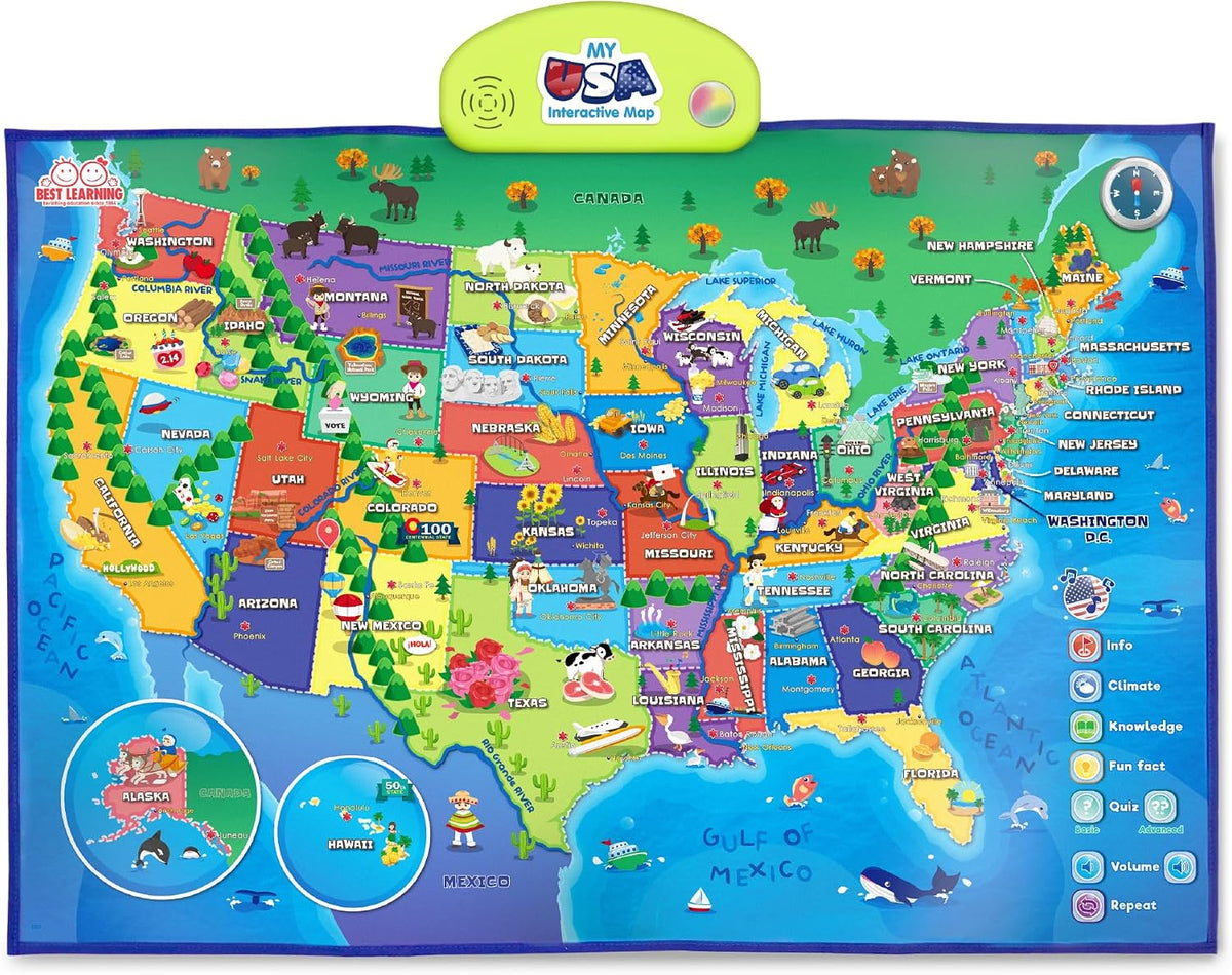 BEST LEARNING i-Poster My USA - USA Map
