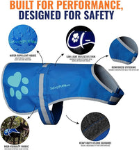 Dog Reflective Vest – Hi-Vis Fluorescent Visibility That Helps to Safeguard Your Pet On/Off Leash in Urban & Rural Areas (Blue, Small)