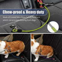 Dog Seat Belt Harness for Car - Green / 16 inch/40 CM - image 3