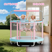 55" Toddler Mini Trampoline for Kids - Pink-Blue - image 2