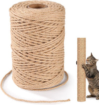 Natural Sisal Rope for Cat Scratcher - 1/6in x 492ft
