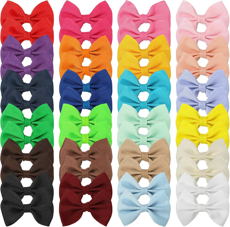48PCS Dog's Hair Bows Clips