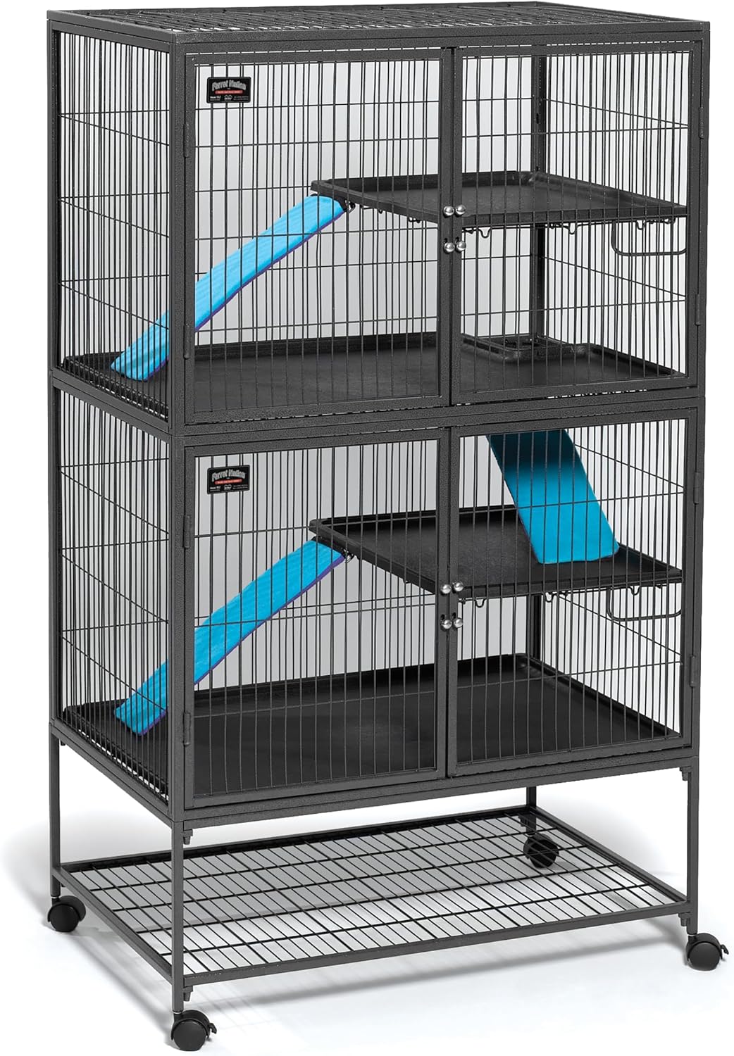 MidWest Homes for Pets Ferret Nation Exit Ramp & Cover for Ferret - 18.3"L x 5.5"W x 18.1"H / Teal and Purple - image 3