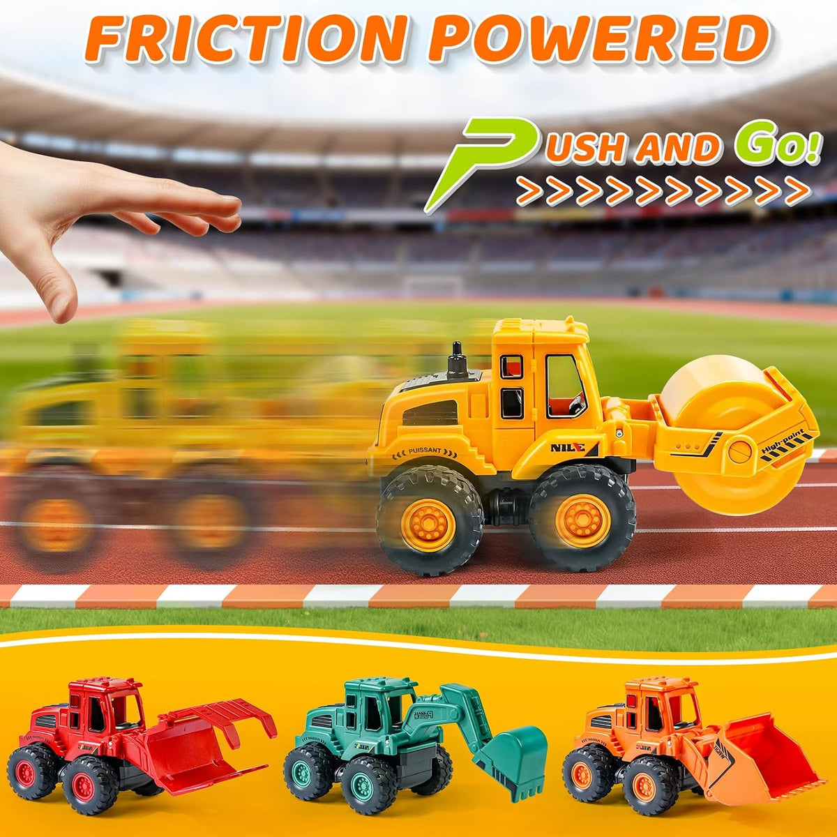 Beestech Construction Truck Toys for 3 4 5 Year Old Boys Toddler – Fun for Kids & Family - image 2