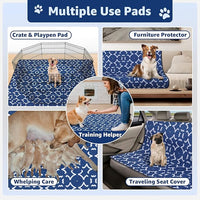 LOOBANI Washable Pee Pads for Dogs 36"x 36": 2 Pack Super Absorbent Reusable Puppy Pads Leakproof Whelping Pad Dog Playpen Mat, Waterproof Non-Slip Dog Training Pads for Floor, Crate, Potty