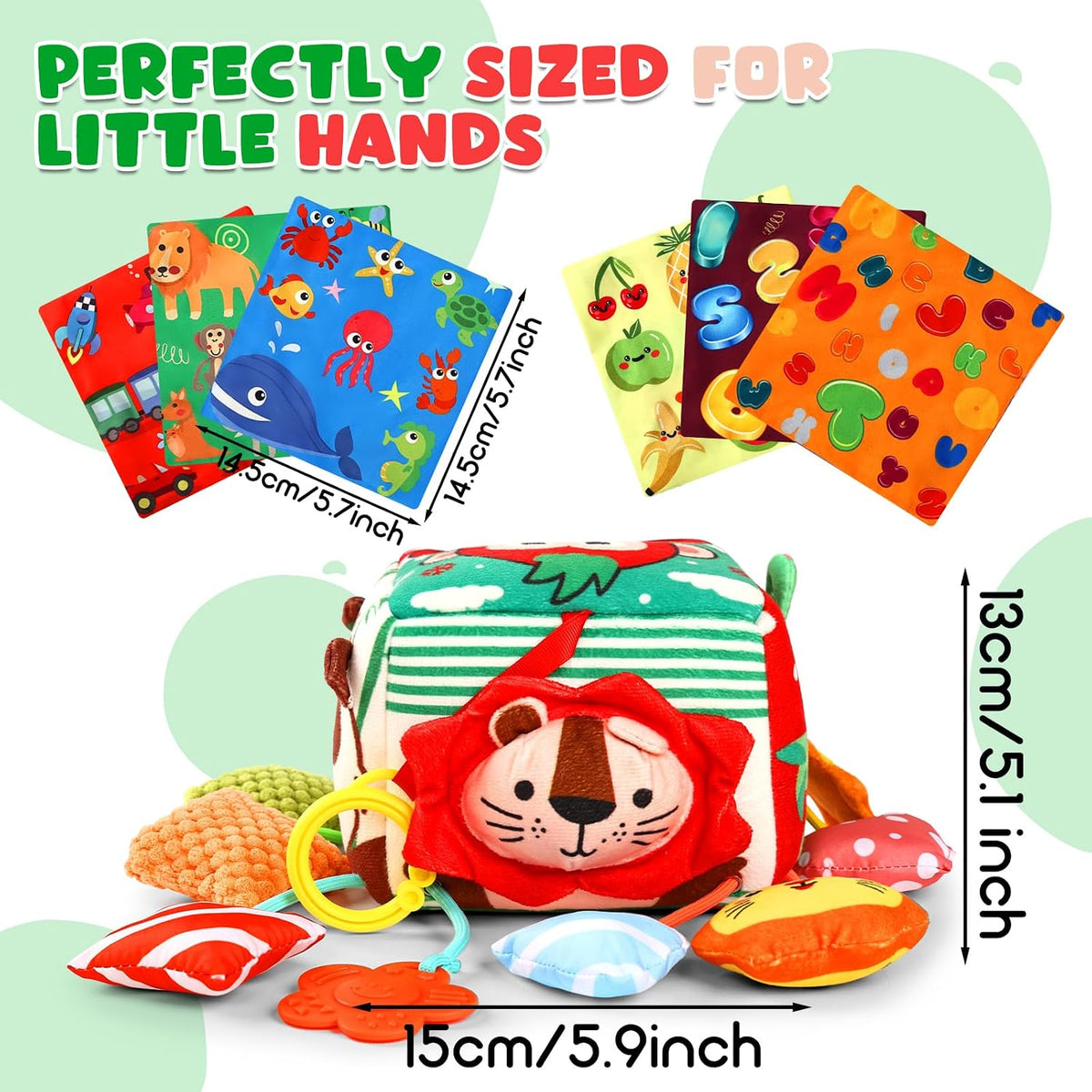 YOGINGO Baby Toys 6 to 12 Months - Square Multicolor - image 4