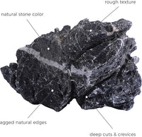 6-8 Inches Natural Seiryu Stone 4 PCS Aquarium Rocks for Aquascaping, Aquarium Landscaping, Terrariums, Fish Tank Decoration, Vivariums, Paludarium, Reptile and Amphibian Enclosures