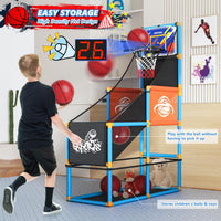 Arcade Basketball Game Set Boy Toys Indoor Outdoor Kids Basketball - Light Blue - image 2
