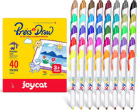 JoyCat 20-Color Washable Markers for Kids - 40 Count