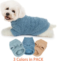 Dog Sweater, Dog Clothes for Medium Dogs Male or Boy - Light blue+Blue+Khaki / Large - image 2