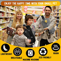 WATFOON Adjustable Lizard Leather Leash Harness and Bearded Dragon - Leash + L Sling (Gift) / Black - image 2