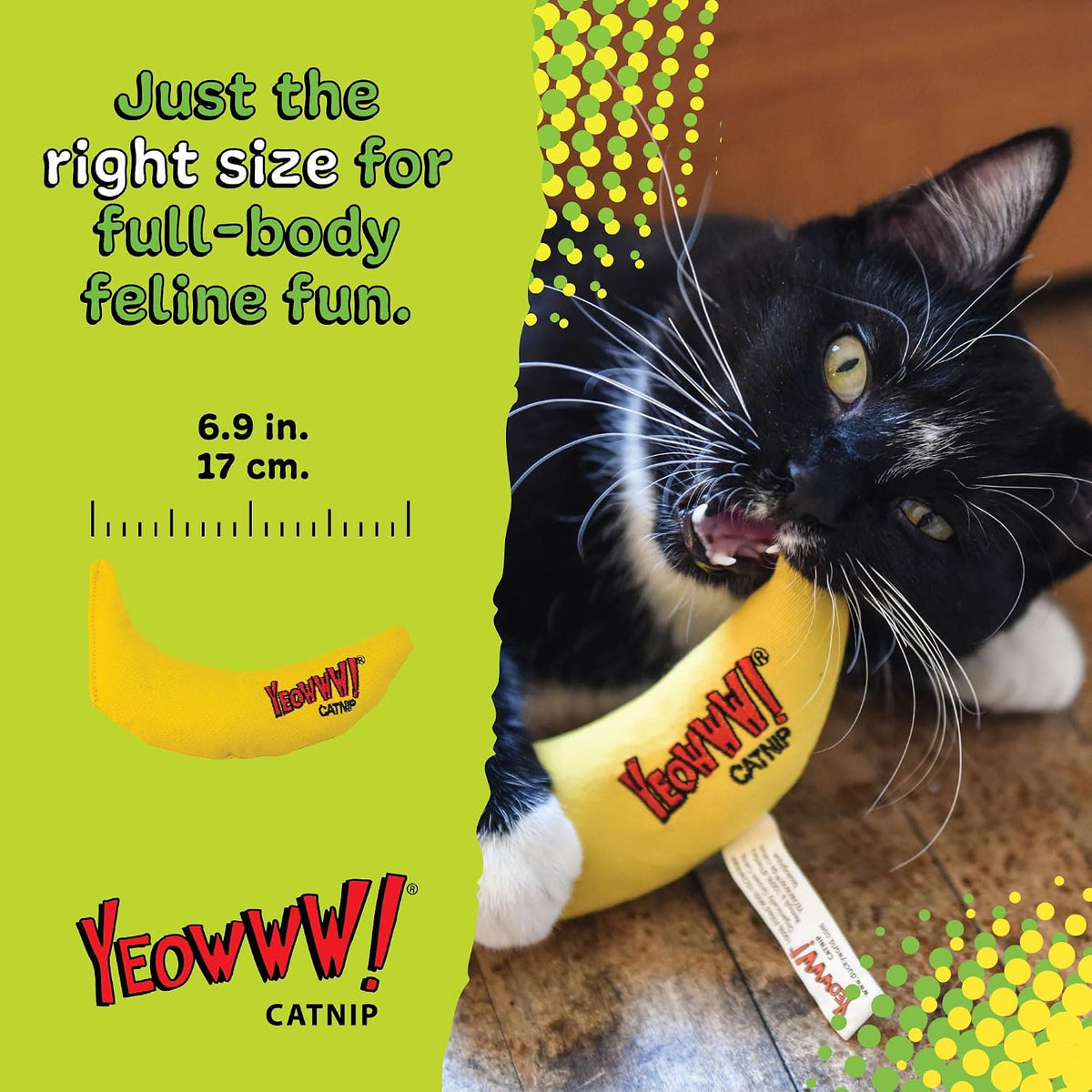 Yeowww! Catnip Chi-CAT-a Banana Toy for Cats - 3 Pack / Catnip Toy - image 3