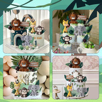 19pcs Safari Animal Cake Topper - Safari Animal Style - image 4