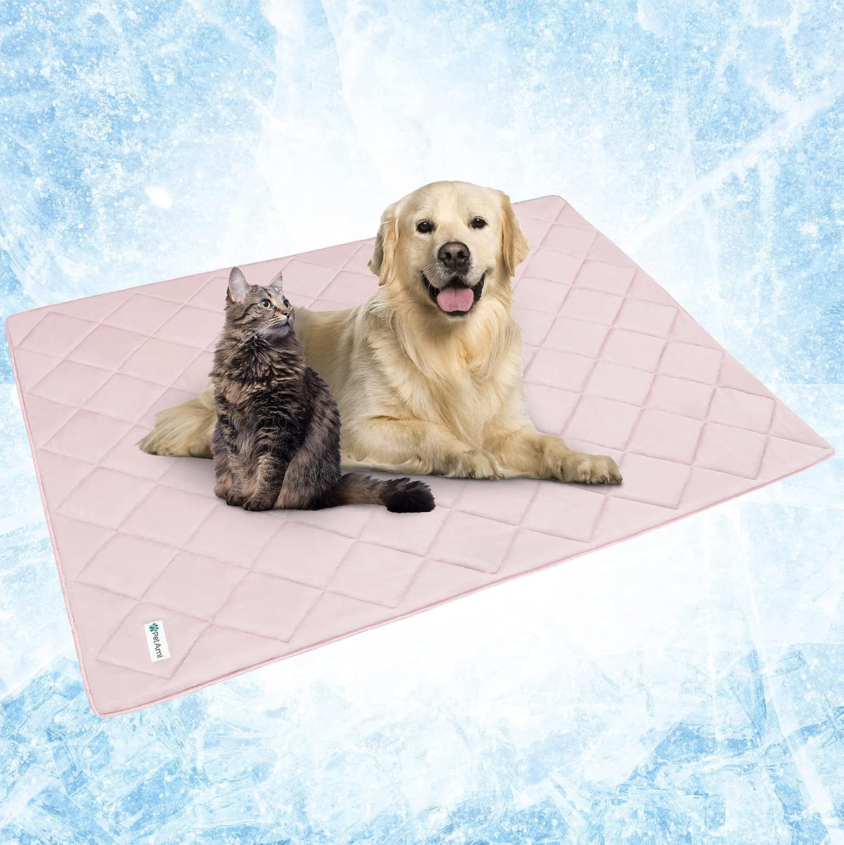 PetAmi Cooling Dog Blanket Lightweight for Small Pet Cat, 24x32 - Pink / X-Large (60x80)