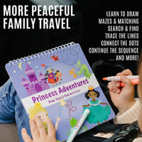 Totebook kids travel activity kit with tethered dry erase markers and ocean theme activity book - view 21