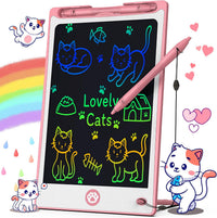 Hockvill LCD Writing Tablet for Kids 8.8 Inch - 6"W x 9"H / Pink