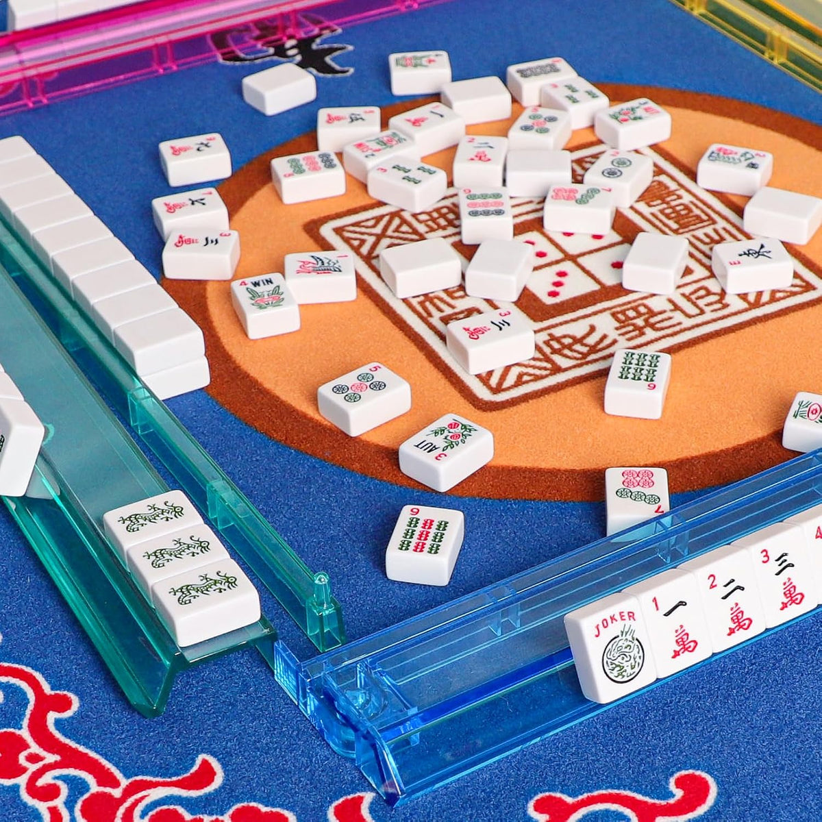 American Mahjong Game Set, 166 Quality White Tiles - Black - image 3