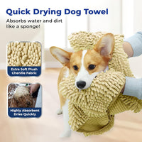 Muddy Mat Doggy Dryer, Highly Absorbent Microfiber Washable Dog Shammy Quick Drying Towel Absorber - 15"x38" / Beige - image 2