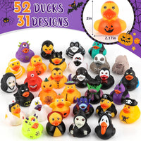 DMSKY 52 Pcs Halloween Rubber Ducks in Bulk, Assorted Styles – Fun for Kids & Family - Pack of 52 - image 3