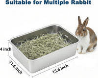 Large Stainless Steel Rabbit Litter Box - Small - image 3