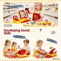 FS Toy Cash Register for kids Scanner - Red&yellow - image 4