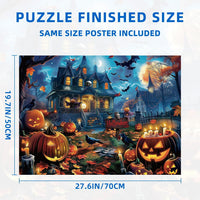Nattork Jigsaw Puzzle 1000 Pieces for Adults - Halloween House - image 3