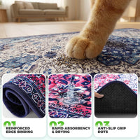 Hompet Cat Litter Mat 2 Pack - 36x60 Inch (Pack of 2) / Rose Pink Mandala - image 2