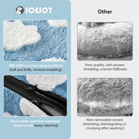 JOEJOY Cute Dog Bed Medium Size Dog - Cozy Clouds Blue / M (30"x24"x8") - image 3