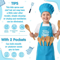 R HORSE Kid Apron and Chef Hat Set - Little Chef - image 3