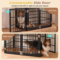 DUMOS Dog Crate Furniture 38 Inch Indoor Crate Dog Cage Wooden Kennel – Essentials for Dogs - Black / 42.1"L x 30.0"W x 30.2"H / 1 - image 4