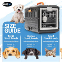 Collapsible Pet Carrier for Large Dogs & Cats - Small - Gray / without kit - image 3